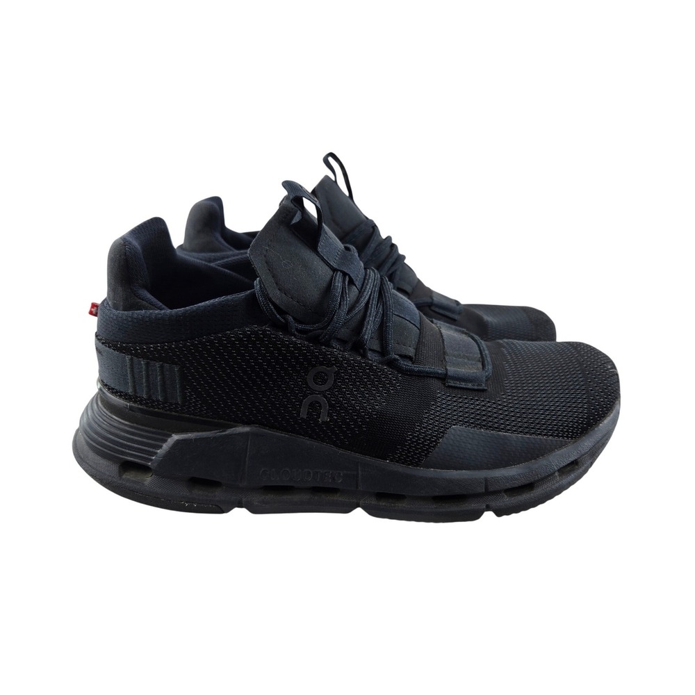 On Running Cloudnova Womens Black Eclipse Sneakers 26.99814 US 7 EU 38